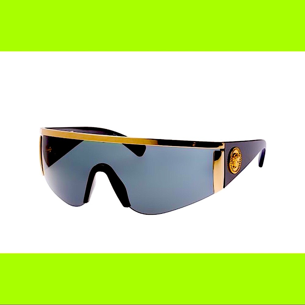 Versace Tribute Shield Sunglasses Mirrored XL - Picture 2 of 11